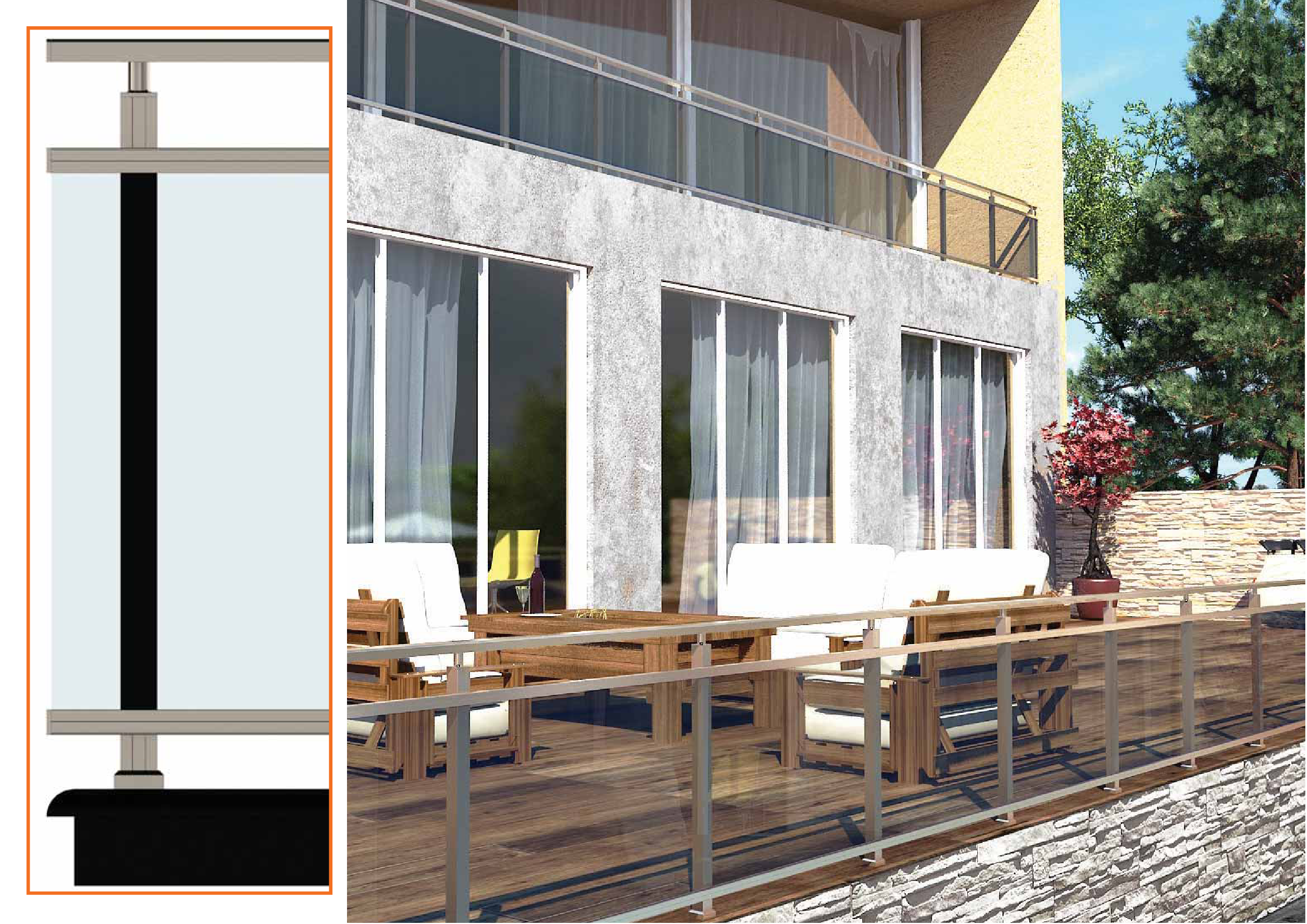 Küpeşte Kare Sistemleri 11